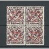 Suriname LP12  airmail DO-X block of 4 VFU/used  CV 280 €