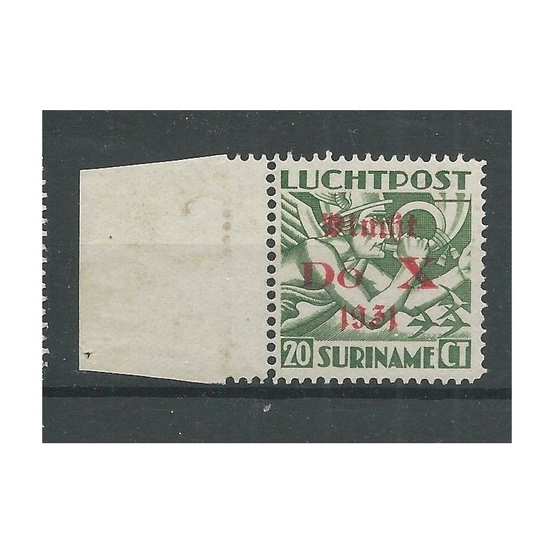 Suriname LP10f luchtpost DO-X zonder punt  MNH/postfris  CV 125 €
