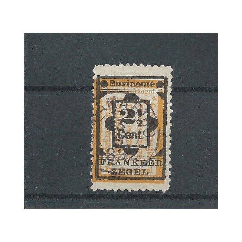 Suriname 22 Hulpzegel  VFU/gebr  CV 2 €