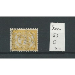 Suriname 83 numeral 10ct yellow  VFU/used  CV 10 €