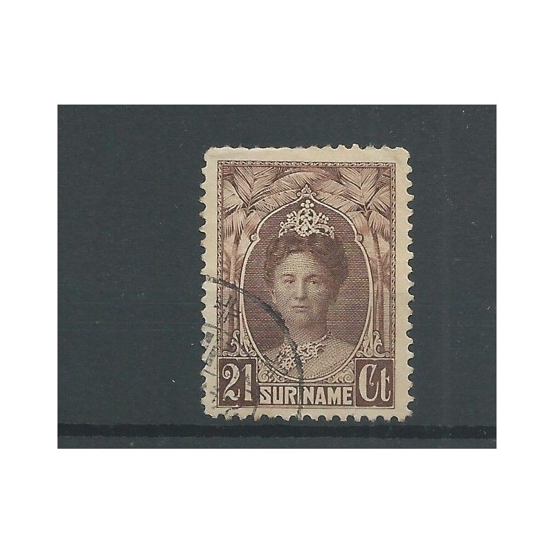 Suriname  122  Wilhelmina VFU/used  CV 23 €