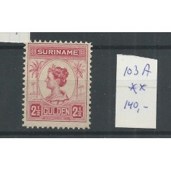 Suriname  103A Wilhelmina  MNH  CV 140 €