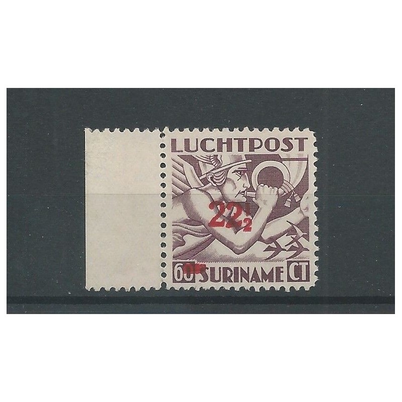 Suriname  LP24f inverted 1 MNH  CV 50 €