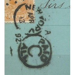 Nederland 34 op briefkaart  31-03-1892 voor FDC datum !! CV 1500++ €
