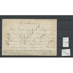 Netherlands 34 on briefkaart  31-03-1892 voor FDC datum !! CV 1500++ €