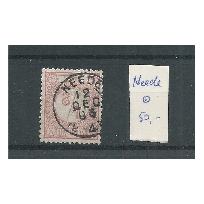 Netherlands 30 "NEEDE 1893"  small round cancel  VFU/used  CV 50+ €