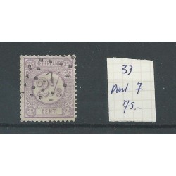Netherlands 33 with numeral dot cancel 7   VFU/used  CV 75 €