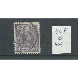 Netherlands 44P  plate flaw streep over wang VFU/used  CV 400 €