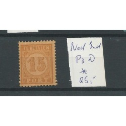 Dutch East Indies  P3D postage due 15ct  MH/unused CV 85 €