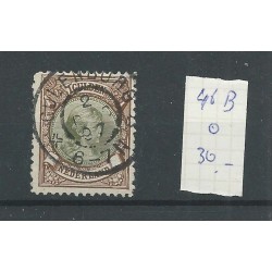 Netherlands 46B "CULENBORG 1897" large round cancel  VFU/used  CV 30+  €