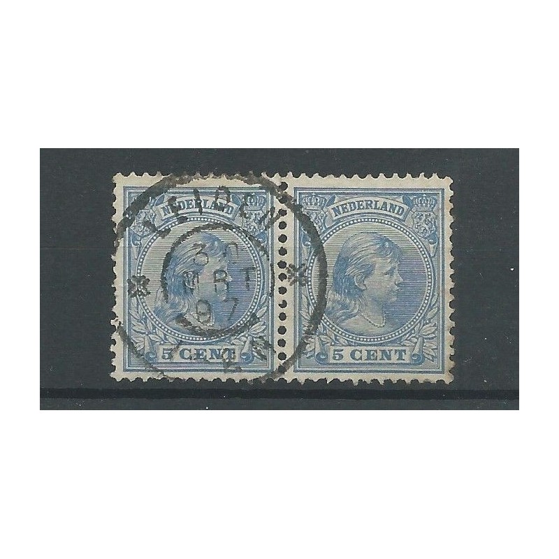 Nederland 35 paartje "LEIDEN 1897"  VFU/gebr  CV 5+  €