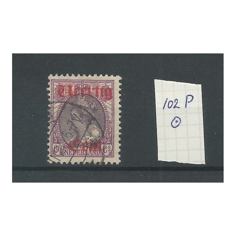 Netherlands 102P  without dot on I VFU/used  CV 50  €