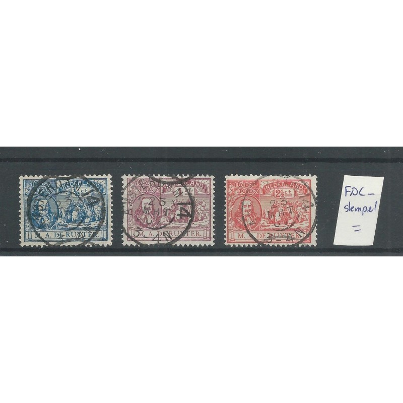 Netherlands 87-89 with AMSTERDAM-14  grotrond FDC cancel VFU/used  CV 75  €