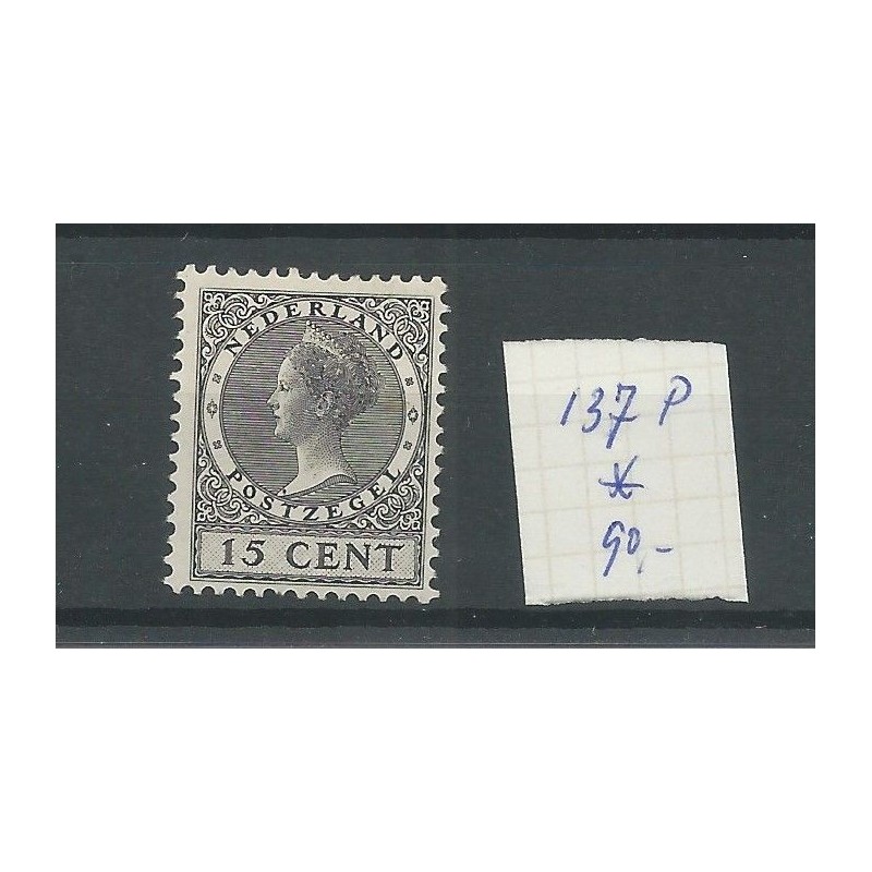 Netherlands 137P "stip on borst" MH/unused  CV 90  €