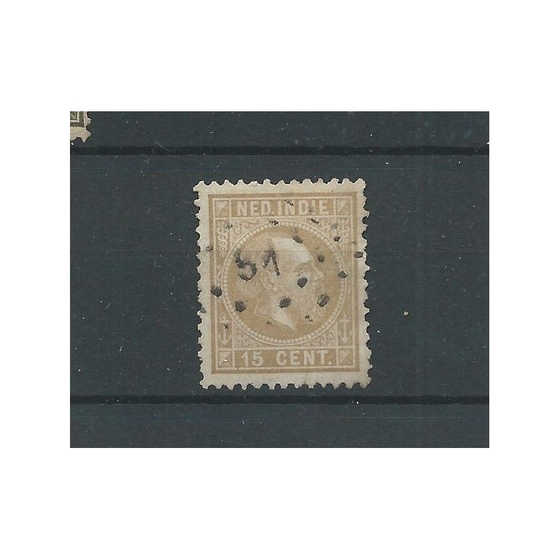Ned. Indië  11F met puntstempel 51  VFU/gebr  CV 5+ €