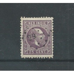 Dutch East Indies  13F  with numeral dot cancel 29  VFU/used  CV 5+ €