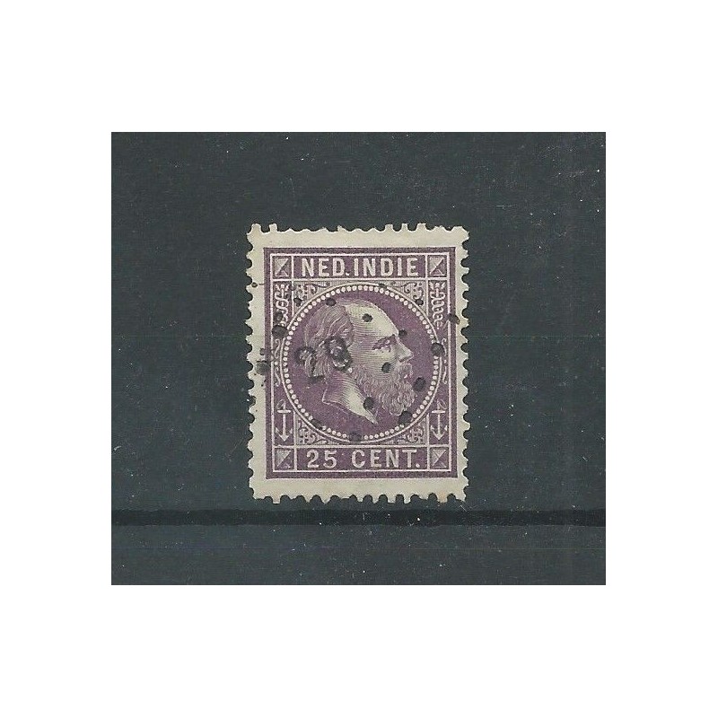 Dutch East Indies  13F  with numeral dot cancel 29  VFU/used  CV 5+ €