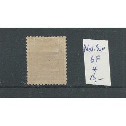 Ned. Indië  6F Willem III  MH/ongebr   CV 16 €