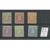Dutch East Indies  17-22 Numeral MH/unused   CV 100 €