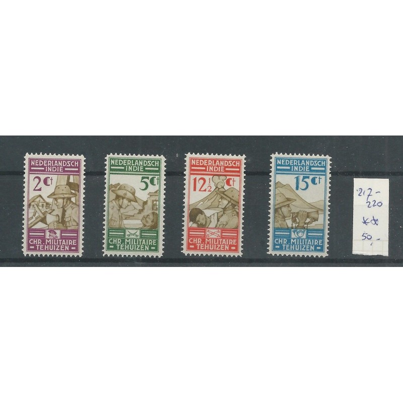 Dutch East Indies 217-220 Militaire Bond  MNH  CV 50 €