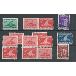 Dutch East Indies 266-271, 269/270a, 269/270b  MH/unused  CV 18 €