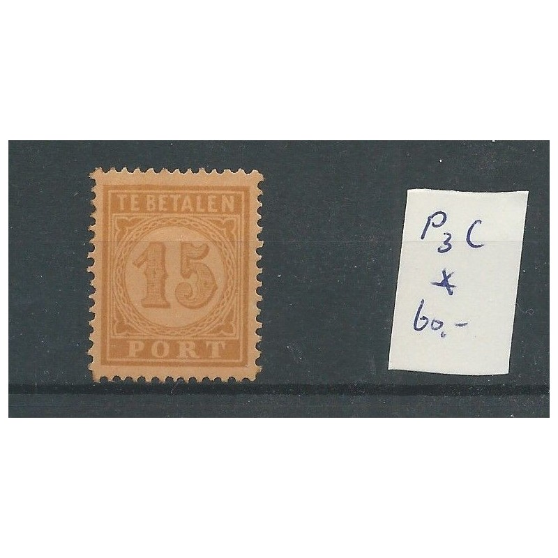 Ned. Indië  P3C port   MH/ongebr  CV 60 €