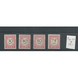 Dutch East Indies  P19-22  postage due   MH/unused  CV 135 €