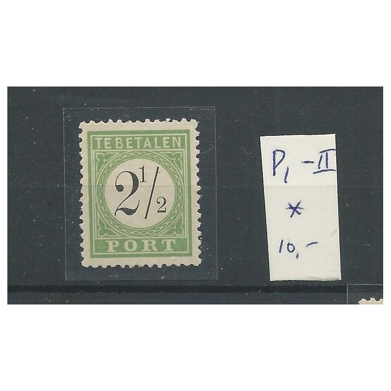 Curaçao  P1-II  Postage due   MH/unused  CV 10 €