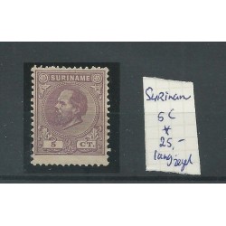 Suriname  5C Willem III  MH/unused  CV 25+ € Extremely fine copy!!