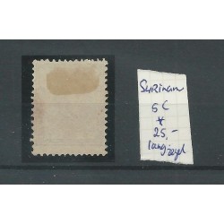 Suriname  5C Willem III  MH/ongebr  CV 25+ € Pracht exemplaar!!