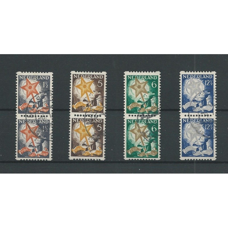 Nederland  R98-101 paartjes Kind 1933 Roltanding  VFU/gebr CV  80+ €