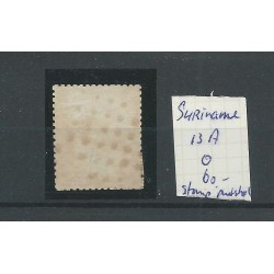 Suriname  13A  "STOMP NUMERAL DOT CANCEL" MH/unused  CV 60++ € Extremely fine copy!!