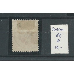 Suriname  8C Willem III  VFU/gebr  CV 10 € Pracht exemplaar!!