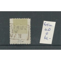 Suriname  4D Willem III VFU/used  CV 65 € Extremely fine copy!!