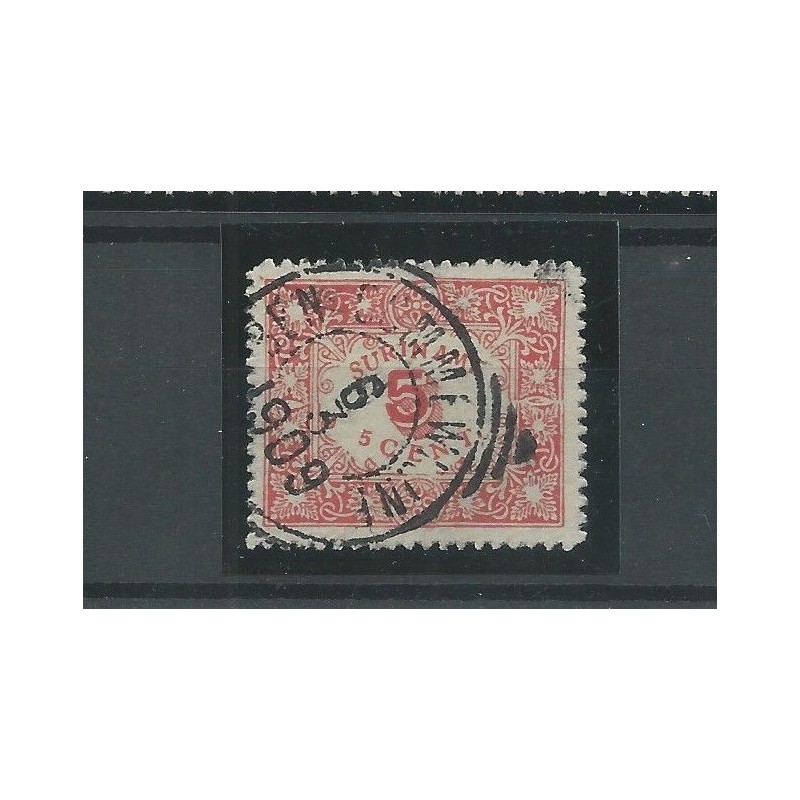 Suriname  58 Hulpuitgite met MOOI stempel VFU/gebr CV 10+ € Pracht exemplaar!!