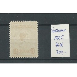 Suriname  102C Wilhelmina MNH  CV 200 € Extremely fine copy!!