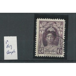 Suriname  124 Wilhelmina  FDC cancel VFU/used  CV 10 € Extremely fine copy!!