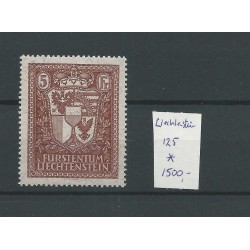Liechtenstein 125  VADUZ Exhibition-stamp 1934  MH/unused CV 1500 €