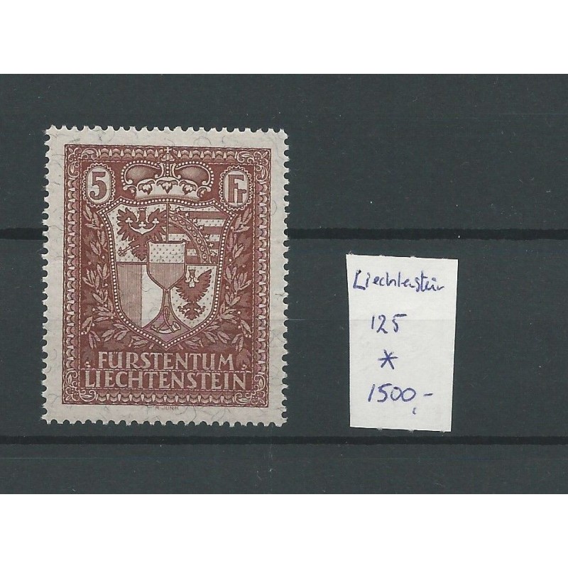 Liechtenstein 125  VADUZ Exhibition-stamp 1934  MH/unused CV 1500 €