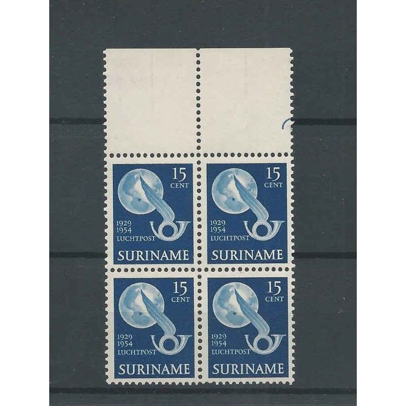 Suriname LP32 block of 4  MNH  CV 10+ € Extremely fine copy!!