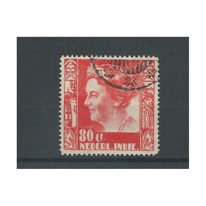 Dutch East Indies  262 Wilhelmina 80ct  with wm  VFU/used  CV 80 €