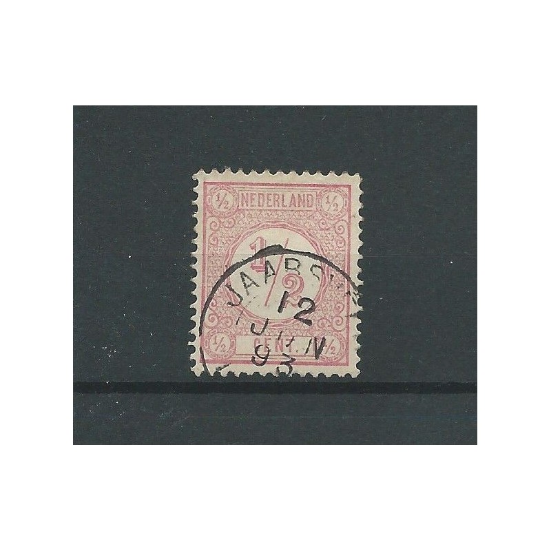 Netherlands 30  "JAARSVELD 1893" small round cancel  VFU/used  CV 40 €
