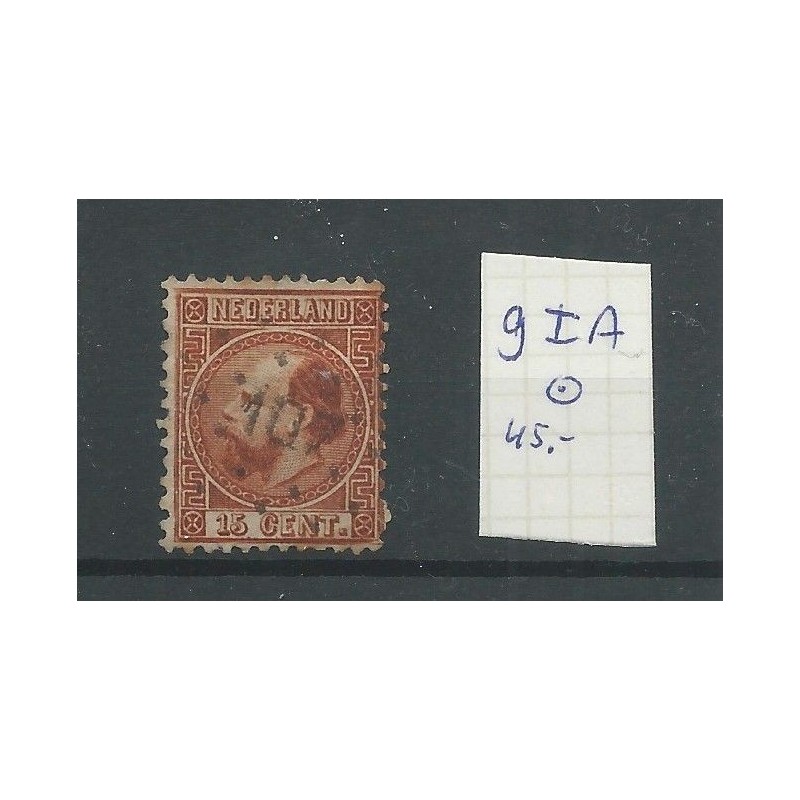 Nederland  9I-A  puntstempel 107  VFU/gebr  CV 45 €
