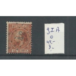 Netherlands  9I-A  numeral dot cancel 42  VFU/used  CV 45 €