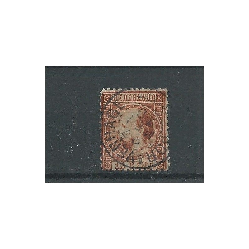 Nederland  9I  met "GRAVENHAGE 1870" franco-takje  VFU/gebr  CV 45+ €