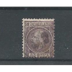 Nederland  11II  met "HAARLEM 1874" franco-takje  VFU/gebr  CV 125 €