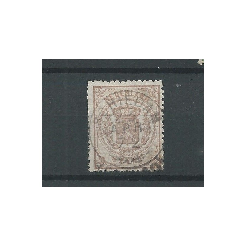 Nederland  13 met "SCHIEDAM 1872" franco-takje VFU/gebr  CV 20+ €