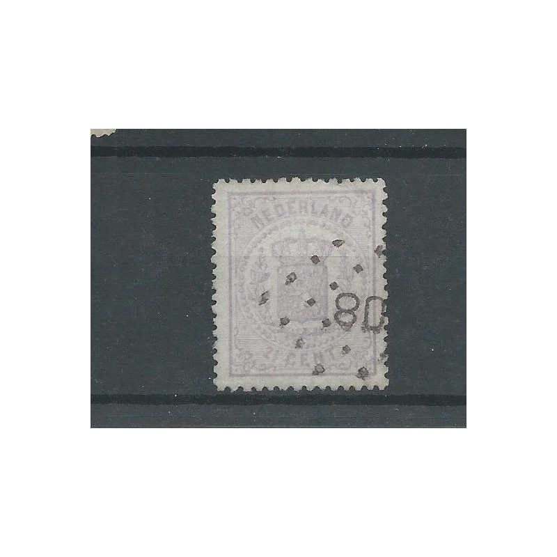 Netherlands  18 with numeral dot cancel 108  VFU/used  CV 325 €