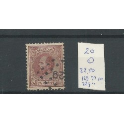 Netherlands  20 with numeral dot cancel 129 of 229 ?? VFU/used  CV 100+ €