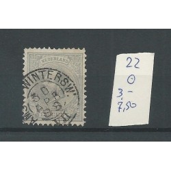 Netherlands  22 with "AMST:-WINTESW" small round cancel VFU/used  CV 10 €